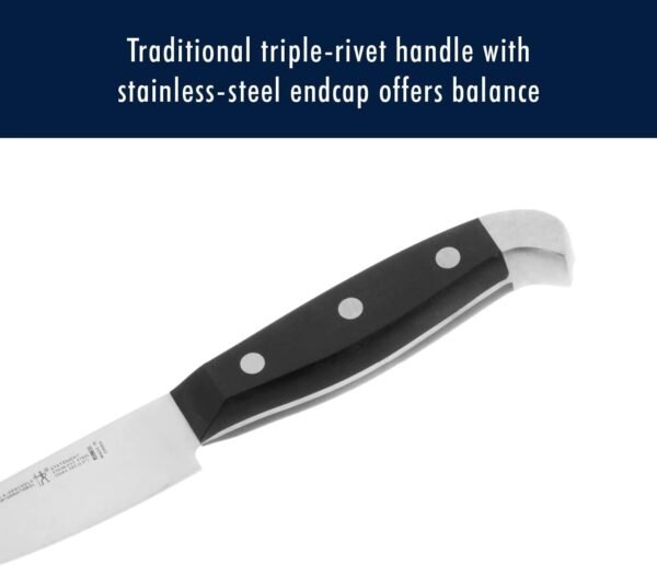 HENCKELS Premium Quality 15-Piece Knife Set with Block, Razor-Sharp, German Engineered Knife Informed by over 100 Years of Masterful Knife Making, Lightweight and Strong, Dishwasher Safe - Image 2