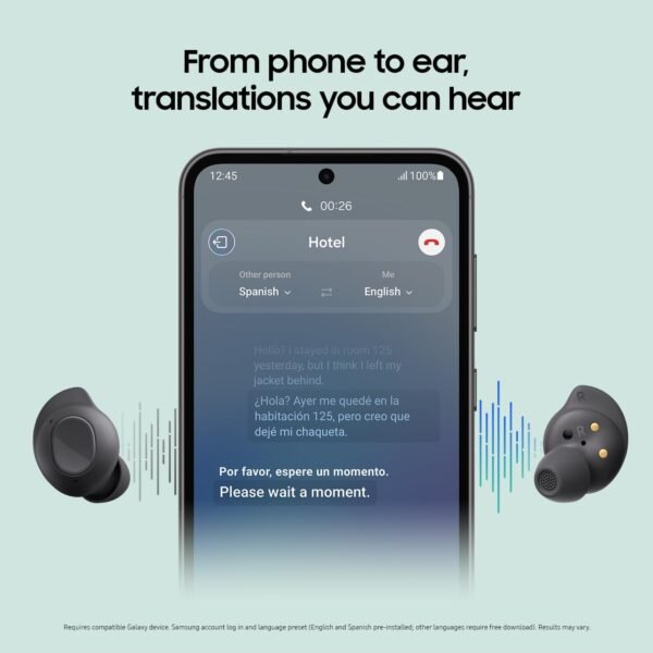 Samsung Galaxy Buds FE True Wireless Bluetooth Earbuds, Comfort and Secure in Ear Fit, Auto Switch Audio, Touch Control, Built-in Voice Assistant, Graphite [US Version, 1Yr Manufacturer Warranty] - Image 5