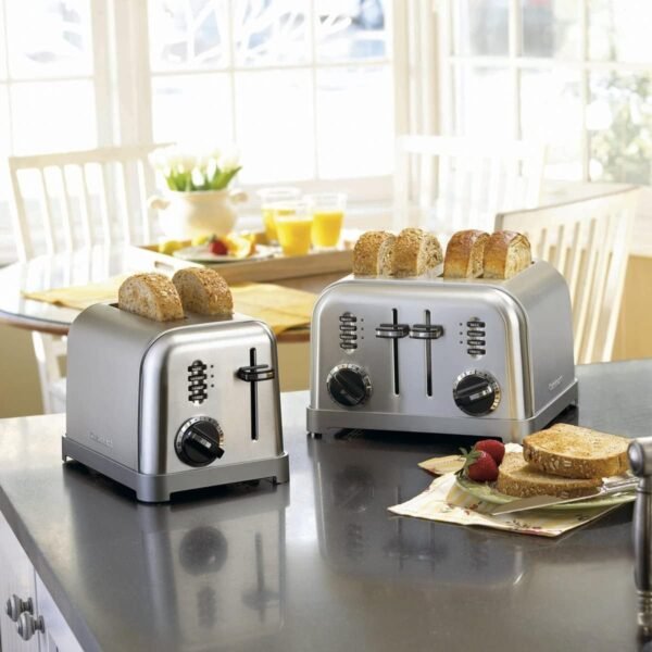 Cuisinart 4 Slice Toaster Oven, Brushed Stainless, CPT-180P1 - Image 2