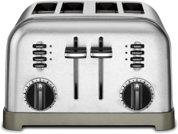 Cuisinart 4 Slice Toaster Oven, Brushed Stainless, CPT-180P1 - Image 3