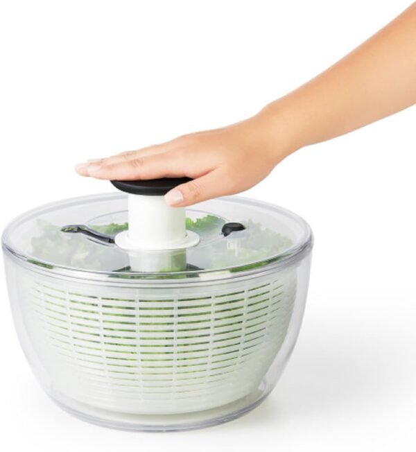 OXO Good Grips Large Salad Spinner - 6.22 Qt., White - Image 7
