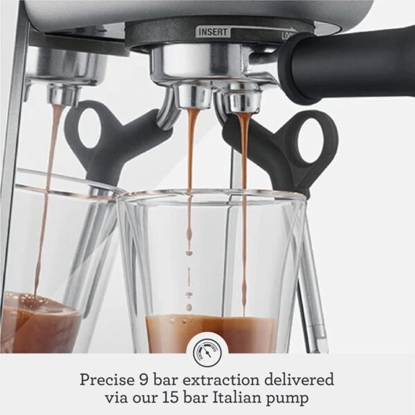 Breville the Bambino Espresso Machine with Auto Milk Frother, Espresso Maker with Seconds Heat Up, Cappuccino & Latte Machine for Home, BES450BSS, Brushed Stainless Steel - Image 7