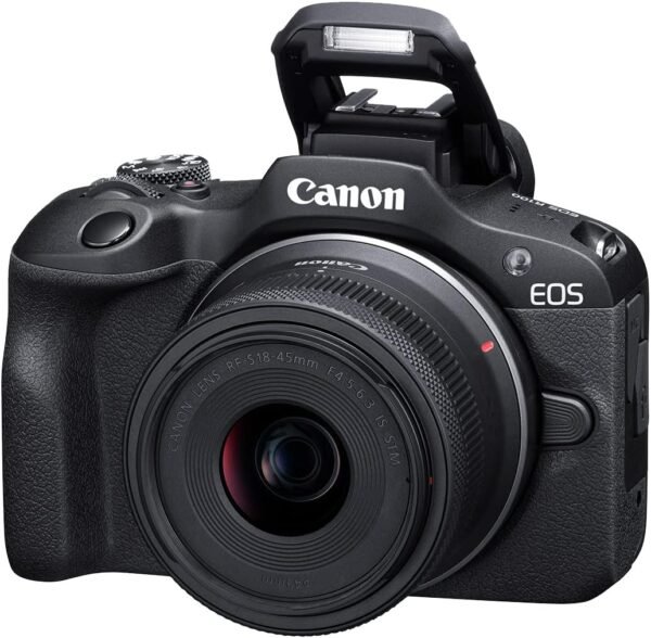 Canon EOS R100 Mirrorless Camera RF-S18-45mm F4.5-6.3 is STM & RF-S55-210mm F5-7.1 is STM Lens Kit, 24.1 Megapixel CMOS (APS-C) Sensor, 4K Video, RF Mount, Black - Image 3