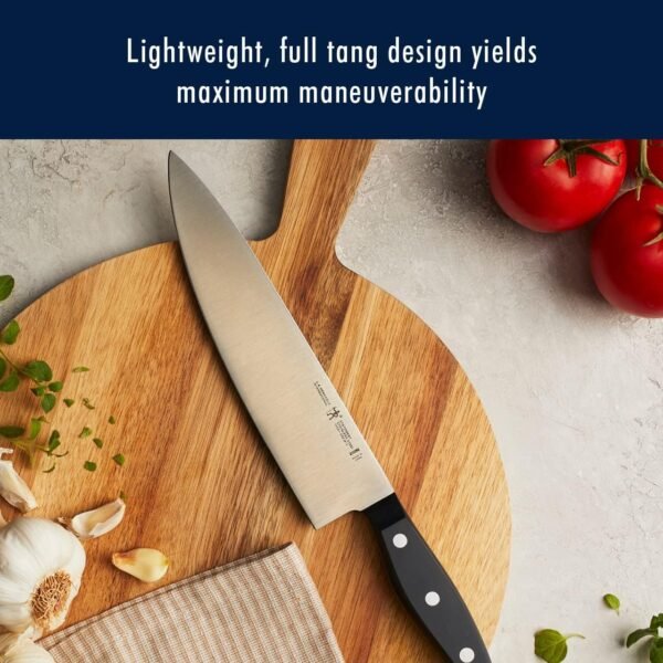 HENCKELS Premium Quality 15-Piece Knife Set with Block, Razor-Sharp, German Engineered Knife Informed by over 100 Years of Masterful Knife Making, Lightweight and Strong, Dishwasher Safe - Image 6