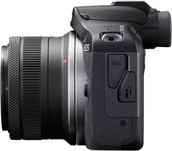 Canon EOS R100 Mirrorless Camera RF-S18-45mm F4.5-6.3 is STM & RF-S55-210mm F5-7.1 is STM Lens Kit, 24.1 Megapixel CMOS (APS-C) Sensor, 4K Video, RF Mount, Black - Image 6