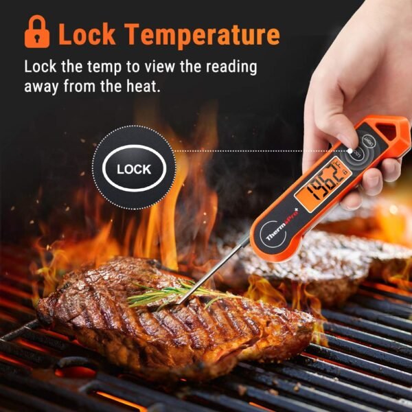 ThermoPro TP19H Digital Meat Thermometer for Cooking with Ambidextrous Backlit and Motion Sensing Kitchen Cooking Food Thermometer for BBQ Grill Smoker Oil Fry Candy Instant Read Thermometer - Image 5