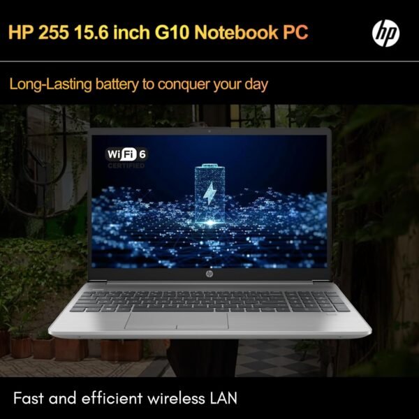 HP Newest 255 G10 Laptop for Home or Work, 16GB RAM, 1TB SSD, 15.6" Full HD, Ryzen 3 7330U (Beat Intel i5-1135G7), Ethernet Port, HDMI, USB-C, Windows 11 Pro, Business and Fun Ready (2024) - Image 5