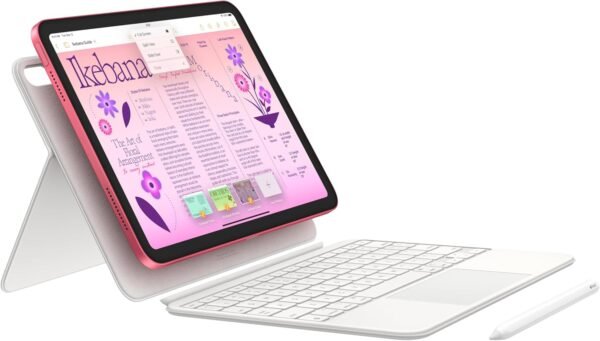 Apple iPad (10th Generation): with A14 Bionic chip, 10.9-inch Liquid Retina Display, 64GB, Wi-Fi 6, 12MP front/12MP Back Camera, Touch ID, All-Day Battery Life – Pink - Image 3