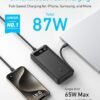 Anker Power Bank, 20,000mAh Portable Charger with Built-in USB-C Cable, 87W Max Fast Charging Battery, 2 USB-C and 1 USB-A, for MacBook, iPhone 16/15/14 Series, Samsung, Switch, and More - Image 2