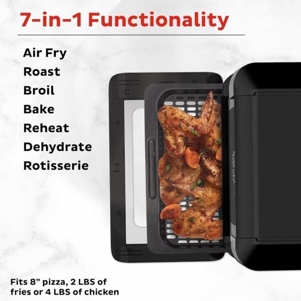 Instant 140-3000-01 Vortex Plus Quart 7-in-1 Multi-Use Air Fryer, 10QT, Silver,Black - Image 3