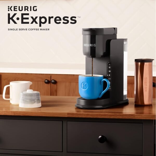 Keurig K-Express Single Serve K-Cup Pod Coffee Maker, 3 Brew Sizes, Strong Button Feature, 42oz Removable Reservoir, Black - Image 7