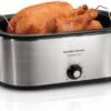 Hamilton Beach 28 lb 22-Quart Roaster Oven with Self-Basting Lid (Stainless Steel)