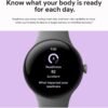Tracking, Fitbit Advanced Running, Fitness Insights, 24-Hour Battery - Matte Black Aluminum Case - Obsidian Band - Wi-Fi - Image 5