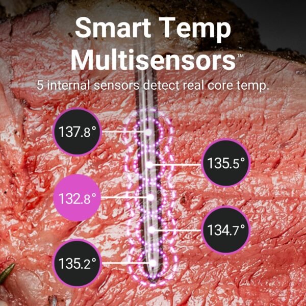 MEATER Pro: Smart Bluetooth Wireless Meat Thermometer Digital | 1000°F Heat Resistance | Long Range | Certified Accuracy | BBQ, Oven, Grill, Smoker, Air Fryer, Deep Fryer | 50+ Recipes in App - Image 7