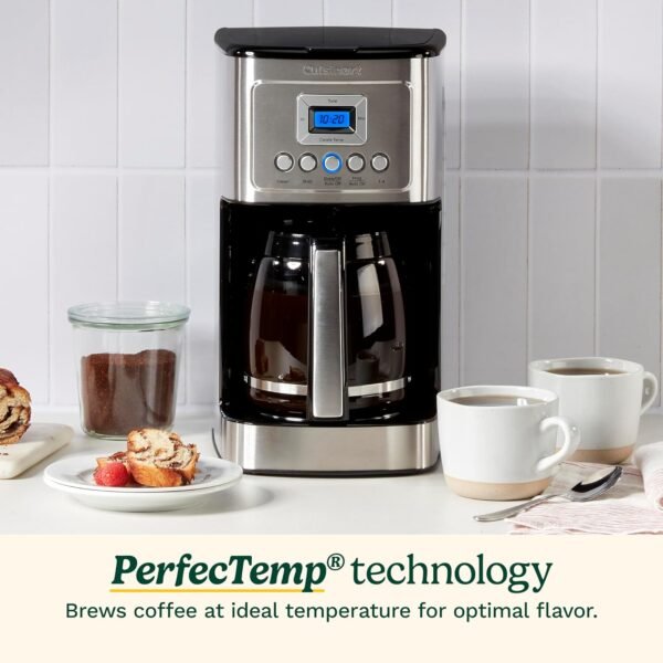 Cuisinart Coffee Maker, 14-Cup Glass Carafe, Fully Automatic for Brew Strength Control & 1-4 Cup Setting, Stainless Steel, DCC-3200P1 - Image 6