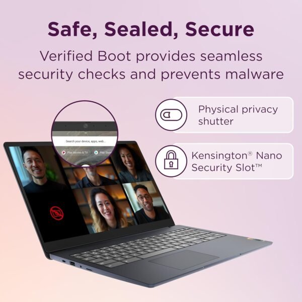 Lenovo IdeaPad 3i Chromebook, 15.6” FHD Display, Intel Celeron N4500, 8GB RAM, 64GB eMMC, 1920x1080 px, 720p Camera, Chrome OS, Abyss Blue - Image 11