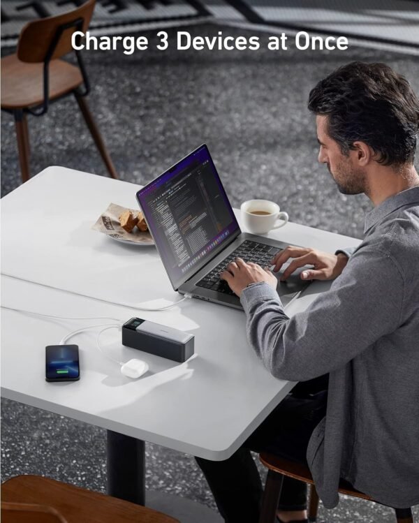 Anker 737 Power Bank, 24,000mAh 3-Port Laptop Portable Charger with 140W Output, Smart Digital Display, Compatible with iPhone 16/15/14/13 Series, Vision Pro, Samsung, MacBook, Dell, AirPods, and More - Image 3