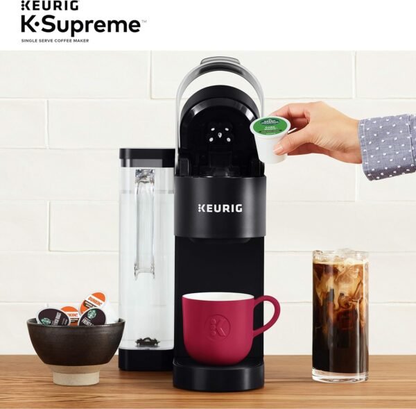 Keurig K-Supreme Single Serve K-Cup Pod Coffee Maker, MultiStream Technology, 4 Brew Sizes, 66oz Dual-Position Removable Reservoir, Black - Image 7