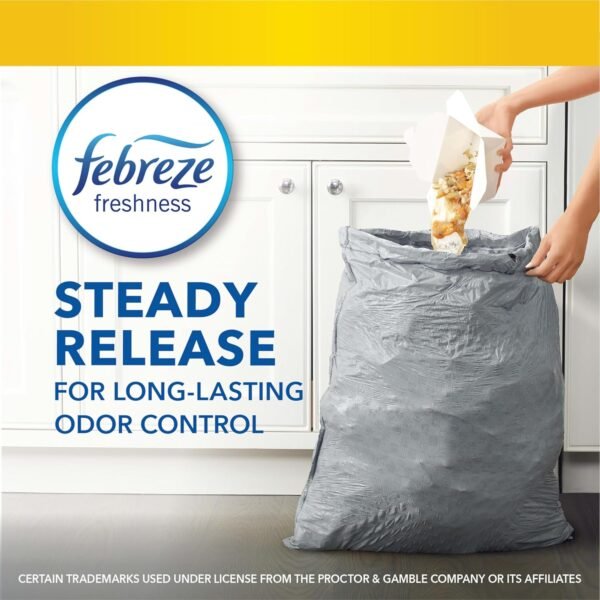 Glad Tall Kitchen Drawstring Trash Bags - Odorshield 13 Gallon White Trash Bag, Febreze Fresh Clean, 110 Count - Image 9