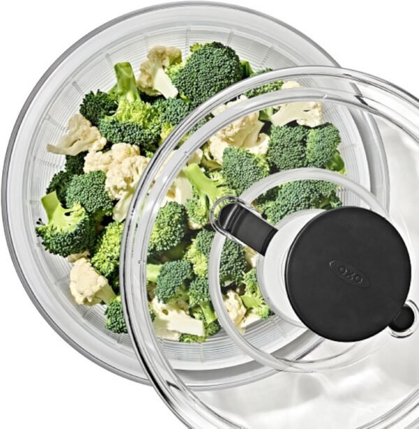 OXO Good Grips Large Salad Spinner - 6.22 Qt., White - Image 12