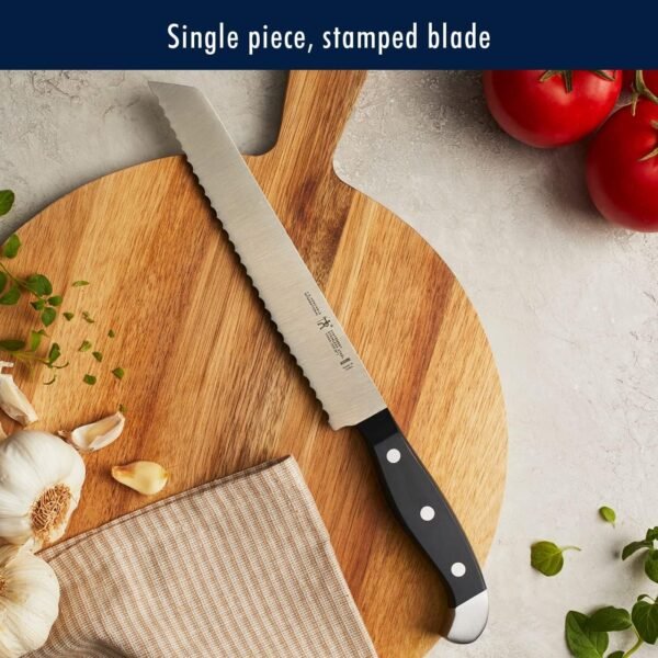 HENCKELS Premium Quality 15-Piece Knife Set with Block, Razor-Sharp, German Engineered Knife Informed by over 100 Years of Masterful Knife Making, Lightweight and Strong, Dishwasher Safe - Image 9
