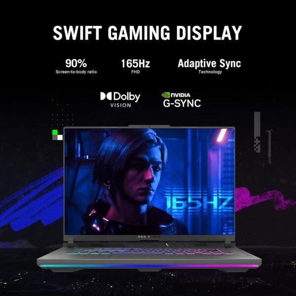 ASUS ROG Strix G16 (2024) Gaming Laptop, 16” 16:10 FHD 165Hz Display, NVIDIA® GeForce RTX™ 4060, Intel Core i7-13650HX, 16GB DDR5, 1TB PCIe Gen4 SSD, Wi-Fi 6E, Windows 11, G614JV-AS74 - Image 10