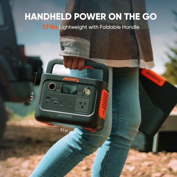 Jackery Explorer 240 v2 Portable Power Station 2024 New Version, 256Wh LiFePO4 Battery with 300W AC/100W USB-C Output, 1Hr Fast Charging, Versatile Scenarios-Outdoor/Camping/RV/Travel/Emergency Backup - Image 6