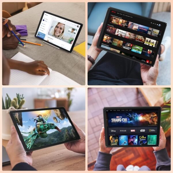 Tablet,10.1" Android Tablet with Octa-core Processor 10GB RAM 128GB ROM HD IPS Touchscreen 8H Battery, Wi-Fi 6, BT 5.0, Dual Camera, Google Tablets 2024 - Image 7