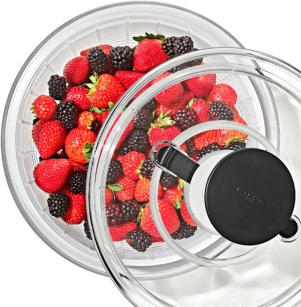 OXO Good Grips Large Salad Spinner - 6.22 Qt., White - Image 13