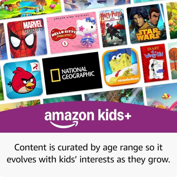 New Amazon Fire HD 8 Kids Pro tablet, ages 6-12. Bright 8" HD screen, includes ad-free content, parental controls, 13-hr battery, slim case for older kids, 32GB, Hello Teal, (2024 release) - Image 4