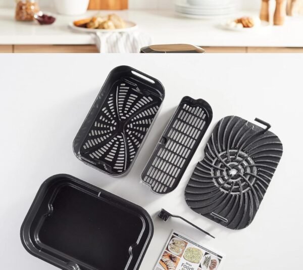 Ninja Indoor Grill, Foodi Smart XL 6-in-1 Indoor Grill with Air Fry, Roast, Bake, Broil & Dehydrate, Smart Thermometer, Black/Silver, FG551 - Image 12