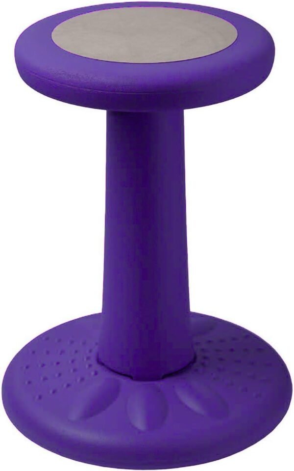 ActiveChairs Kids Wobble Chair, Flexible Elementary Classroom Seating, Improves Focus, Posture and Helps ADHD/ADD, Sensory Desk Chairs, Pre-Teen 17.75" Active Fidget Chairs, Ages 7-12, Purple - Image 7
