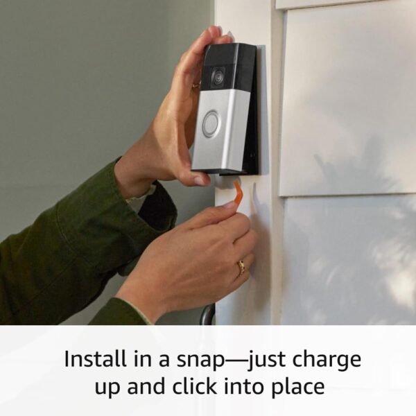 All-new Ring Battery Doorbell, Head-to-Toe Video, Live View with Two-Way Talk, and Motion Detection & Alerts (2024 release), Venetian Bronze - Image 2