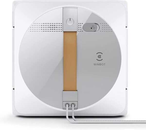 ECOVACS Winbot W1 Pro Window Cleaning Robot, Intelligent Cleaning with Dual Cross Water Spray Technology, Win SLAM 3.0 Path Planning, 2800Pa Suction Power, Edge Detection Technology, App Control,Grey