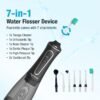 Professional Water Flosser - Advanced Dental Care for a Healthier Mouth, Gum, and Teeth - IPX7 Waterproof Oral Irrigator | 7 Replacement Tips, Travel-Friendly, Rechargeable - Oral Hygiene - Image 2
