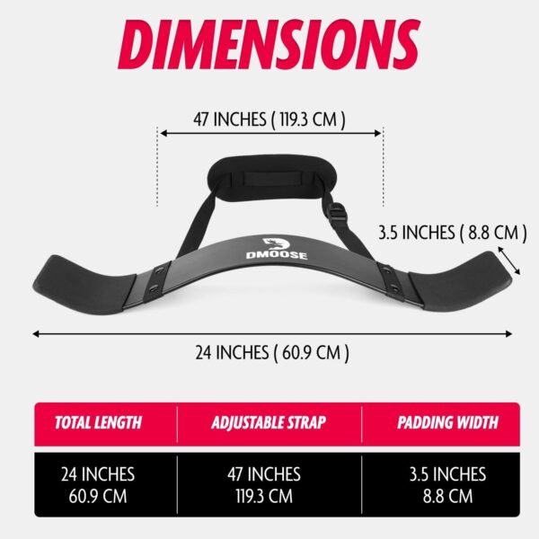 DMoose Fitness Arm Blaster for Biceps & Triceps, Premium Neck Padding Support with Adjustable Straps, Bicep Blaster for Strength Training, Biceps Workout Equipment - Image 3