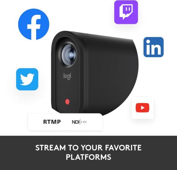 Logitech for Creators Mevo Start, Wireless Live Streaming Camera, 1080p HD Video Quality, Intelligent App Control, Stream via LTE or Wi-Fi - Black - Image 11