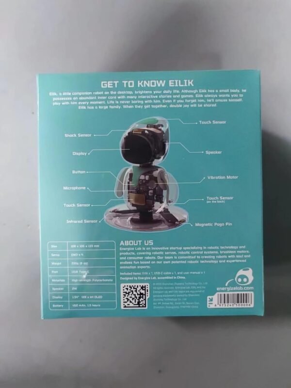 Eilik - Cute Robot Pets Toys with Abundant Emotions, Your Perfect Interactive Companion at Home or Workspace, Unique for Girls & Boys. - Image 4