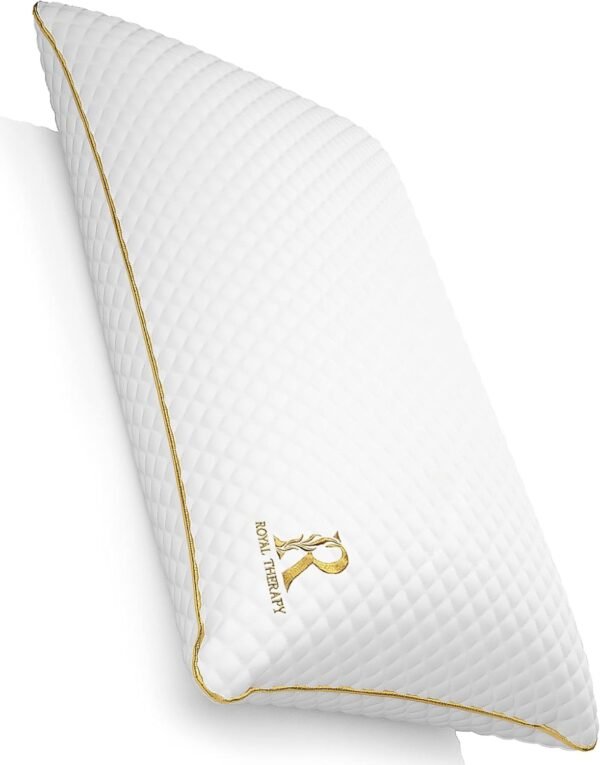 Royal Therapy King Size Pillow, Memory Foam Pillow, Adjustable Shredded Memory Foam Pillows King for Side Sleepers, Pillow for Neck & Shoulder, Bed Pillow, Bed Pillow, Firm Pillow, Sleeping Pillow