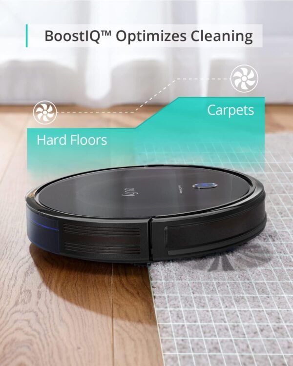 eufy Robot vacuum 11S MAX, Super Thin, Easy to use, Quiet, Self-Charging Robotic Vacuum Cleaner, Cleans Hard Floors to Medium-Pile Carpets, Black - Image 4