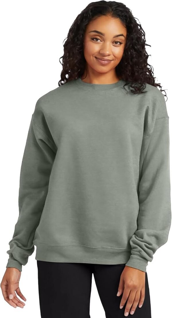 Hanes EcoSmart Fleece, Cotton-Blend Pullover, Crewneck Sweatshirt for Men (1 Or 2 Pack) - Image 2