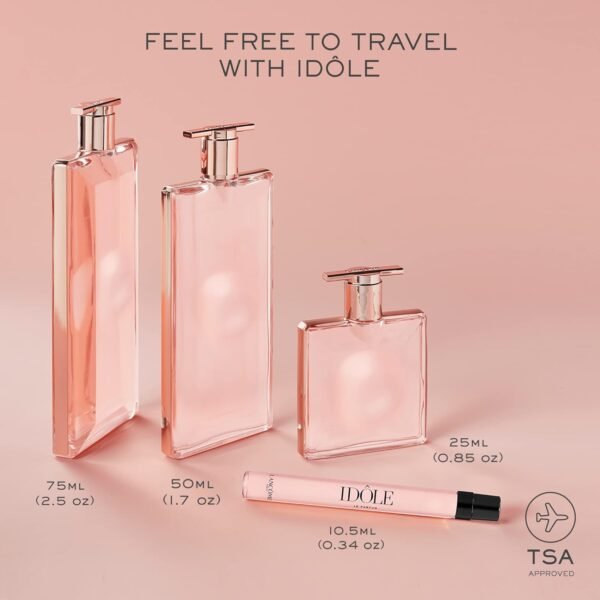 Lancôme Idôle Eau de Parfum - Long Lasting Fragrance with Notes of Bergamont, Jasmine & Vanilla - Fresh & Floral Women's Perfume - Image 5