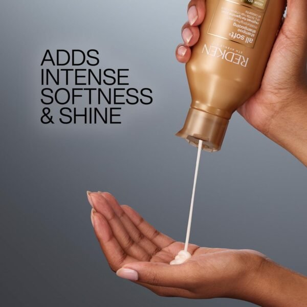 Redken All Soft Shampoo | for Dry/Brittle Hair | Provides Intense Softness and Shine | with Argan Oil - Image 4