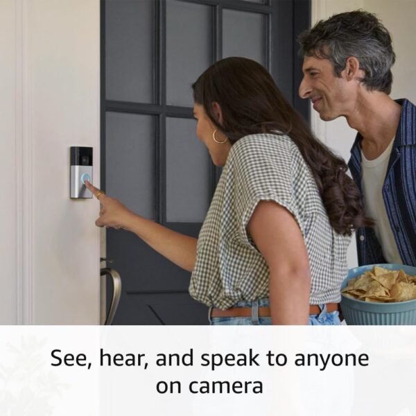 All-new Ring Battery Doorbell, Head-to-Toe Video, Live View with Two-Way Talk, and Motion Detection & Alerts (2024 release), Venetian Bronze - Image 6