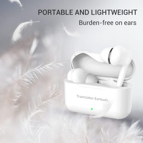 M6 Translator Earbuds Language Translator Device Updated Chip 144 Languages and Acccents 0.5s Rapid Translation Music Calling and Translation (No Offline Package) - Image 3