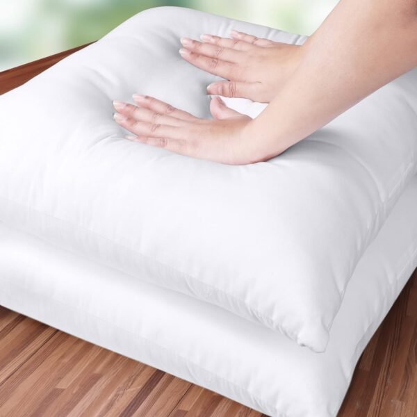 Utopia Bedding Throw Pillows Insert (Pack of 2, White) - 22 x 22 Inches Bed and Couch Pillows - Indoor Decorative Pillows - Image 2