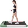 SupeRun Walking Pad, Under Desk Treadmill, 3 in 1 Portable Treadmill with Remote Control LED Display, 2.5 HP Quiet Walking Jogging Machine for Office Home Use, 300 Lbs Capacity