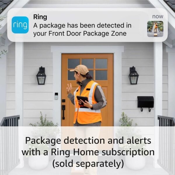 All-new Ring Battery Doorbell, Head-to-Toe Video, Live View with Two-Way Talk, and Motion Detection & Alerts (2024 release), Venetian Bronze - Image 5