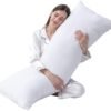 DOWNCOOL Large Body Pillow Insert- Breathable Full Body Pillow for Side Sleeper - Soft Long Bed Pillow for Adults - 20 x 54 inch