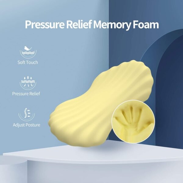 RESTCLOUD Adjustable Lumbar Support Pillow for Sleeping Memory Foam Back for Lower Pain Relief for Sleeping for Bed and Chair - Image 5